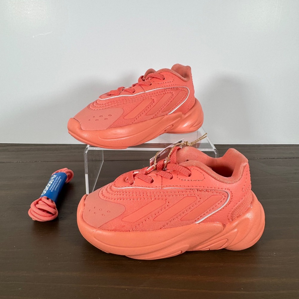 Adidas Baby Ozelia El I Semi Coral Fusion Sneakers HQ1618 Unisex Infant Size 6K - Picture 1 of 13
